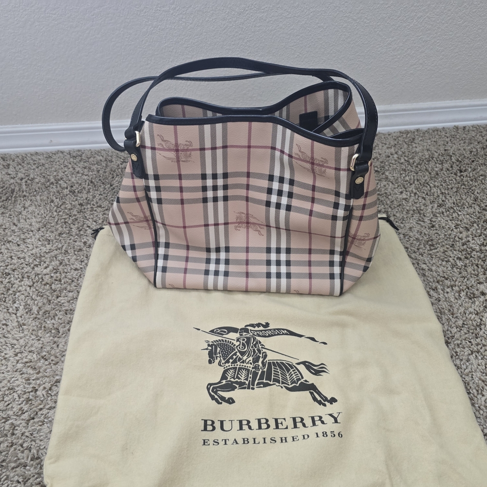 Burberry Haymarket Canterbury Tote Bag